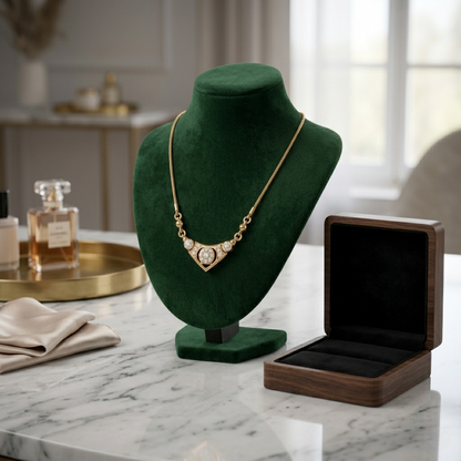 Timeless Golden Grace Necklace for Ladies. 😺