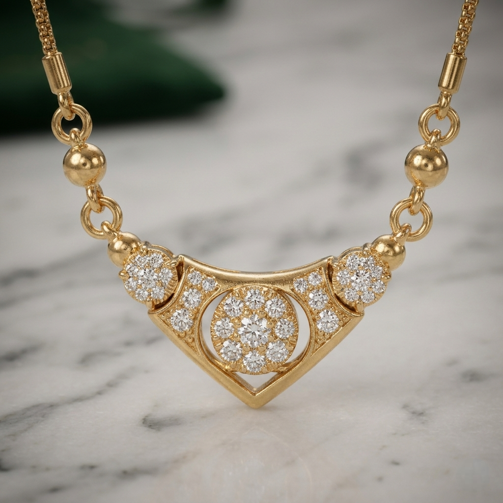 Timeless Golden Grace Necklace for Ladies. 😺