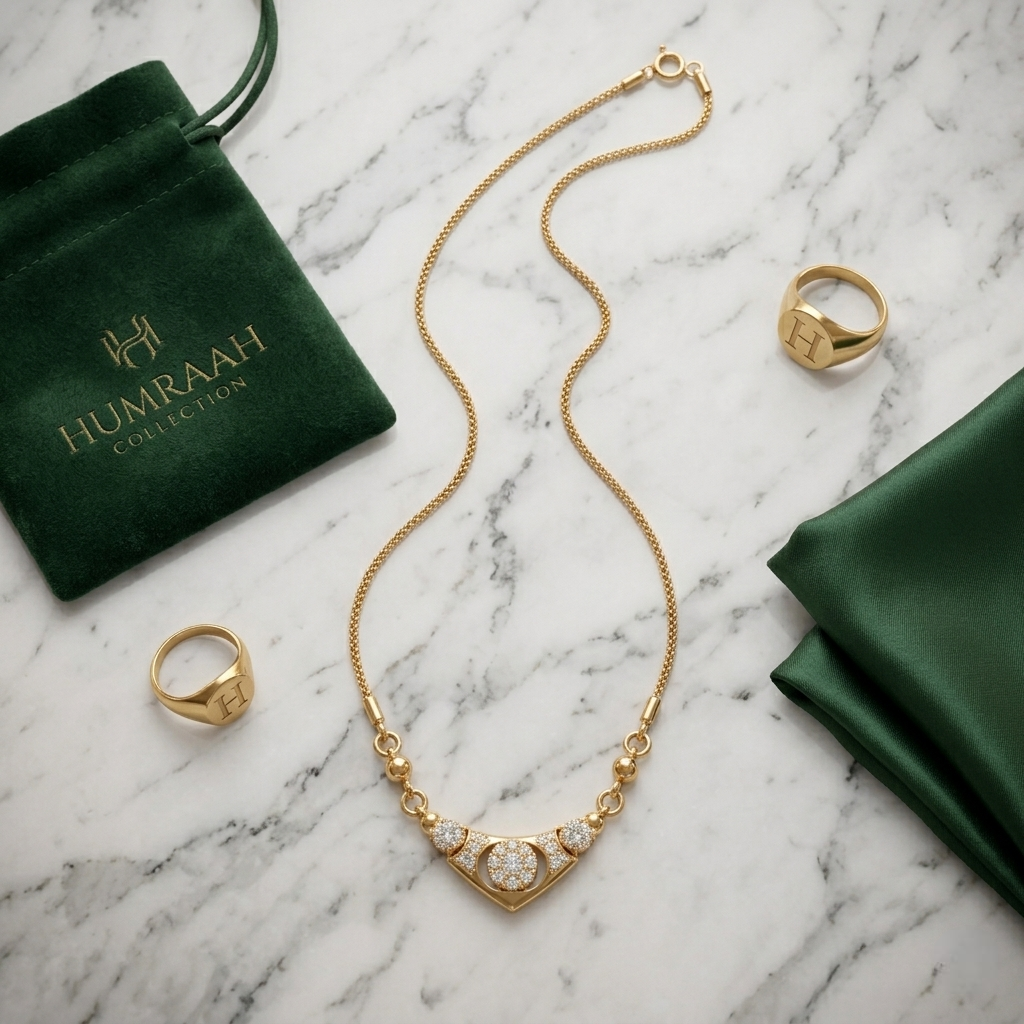 Timeless Golden Grace Necklace for Ladies. 😺
